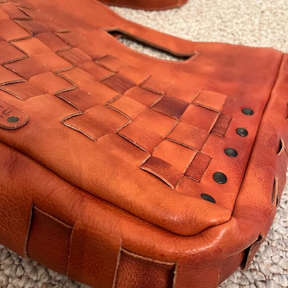 Bed Stu Leather Orchid Crossbody/Handbag in Cognac Dip Dye, Gently Used - Picture 5 of 14